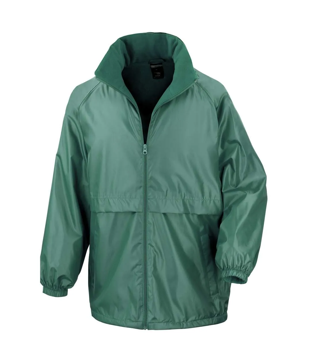 Result Mens Core Adult DWL Jacket (With Fold Away Hood) (Bottle Green) - UTBC896