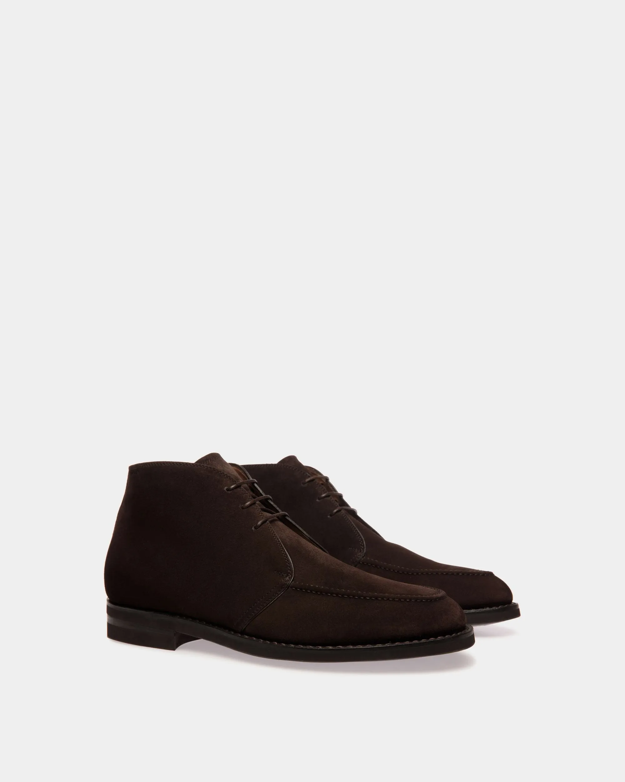 Schoenen Bootie In Ebano Suede Leather 