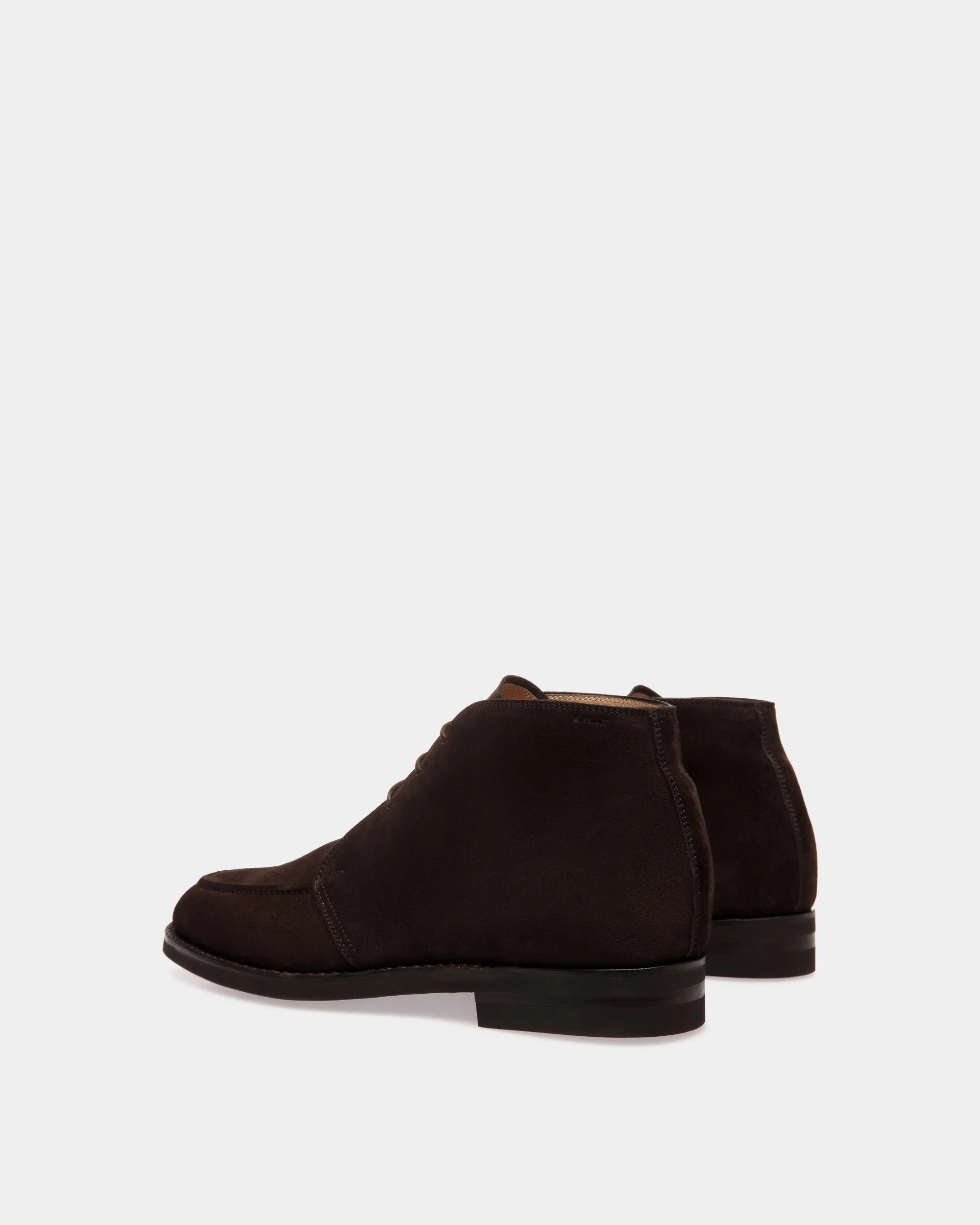 Schoenen Bootie In Ebano Suede Leather 