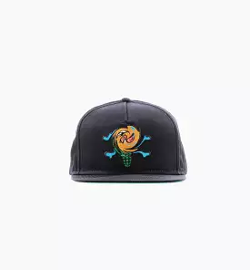 Spin Cycle Snapback Mens Hat - Black