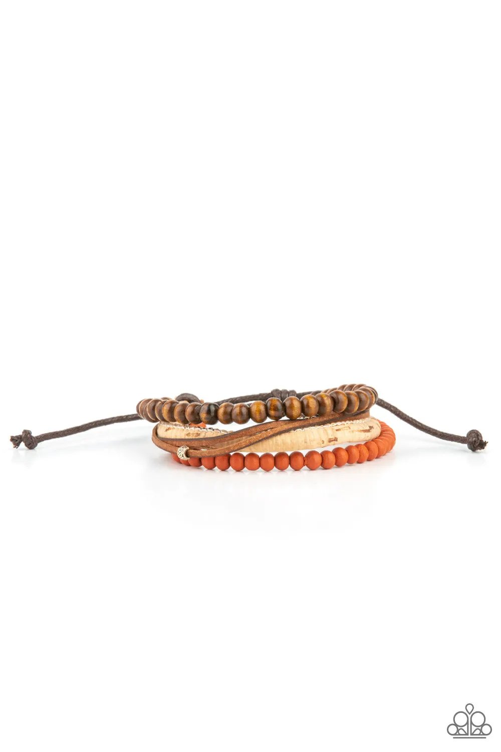 STACK To Basics - Orange ~ Paparazzi Bracelet