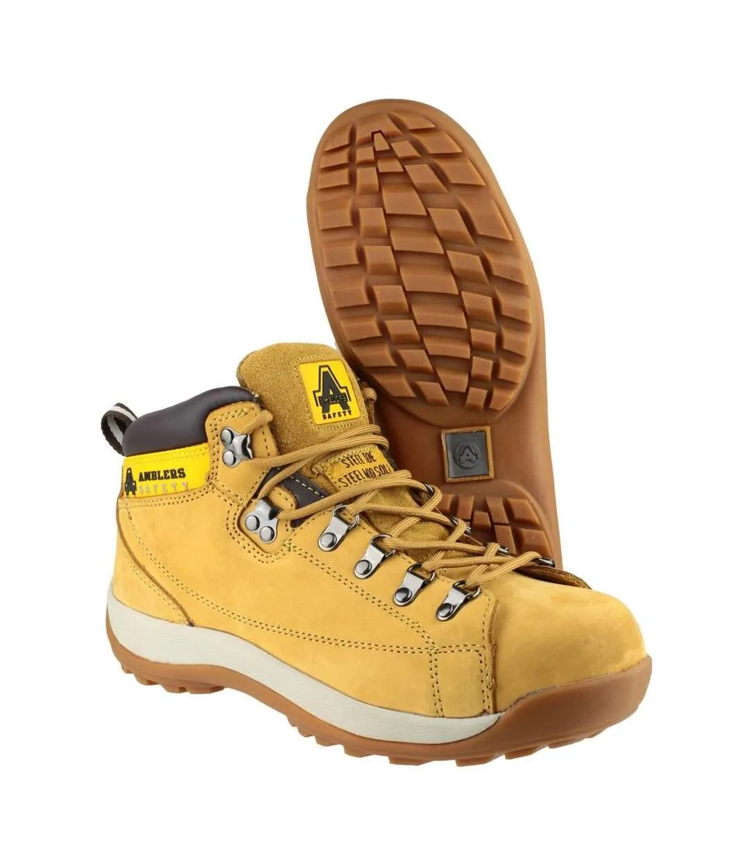 Steel fs122 safety boot / womens boots honey Amblers