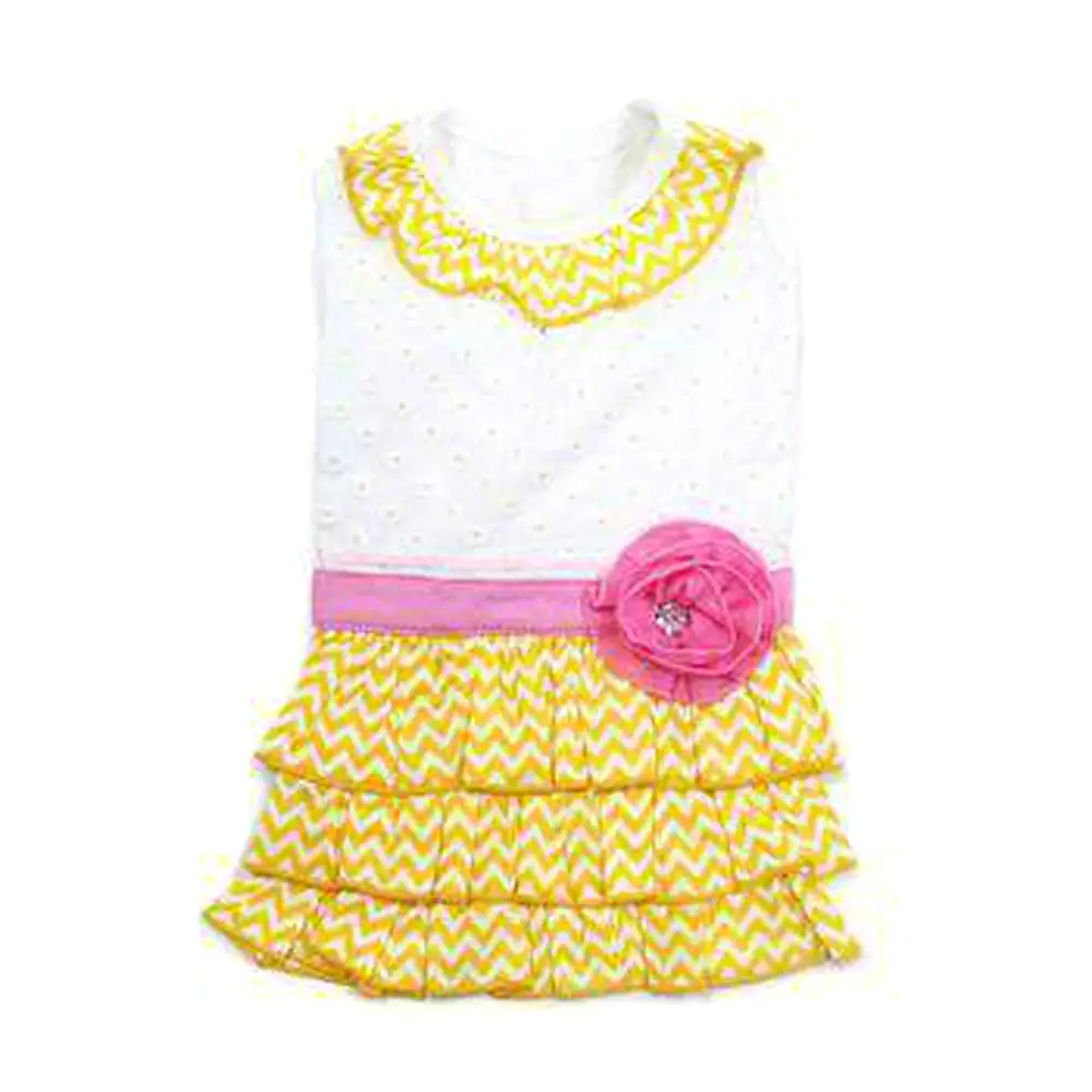 Sunshine Chevron Dog Dress