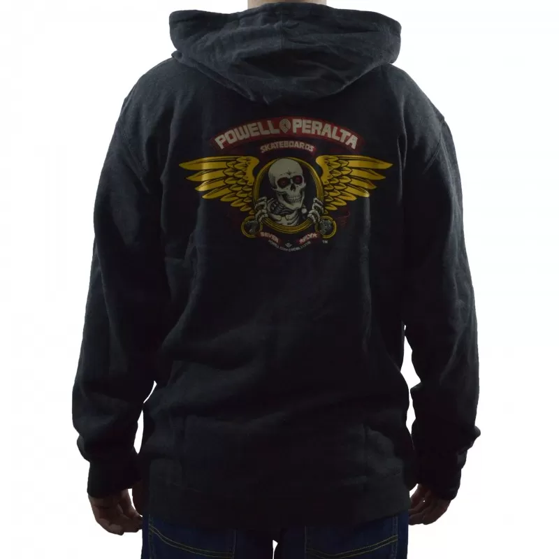 Sweat Hood Powell Peralta Winged Ripper - Charcoal