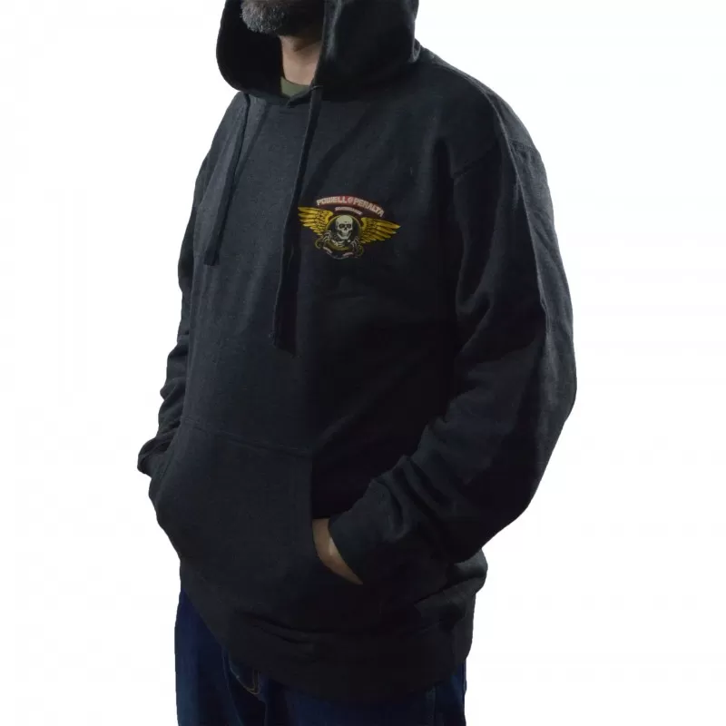 Sweat Hood Powell Peralta Winged Ripper - Charcoal