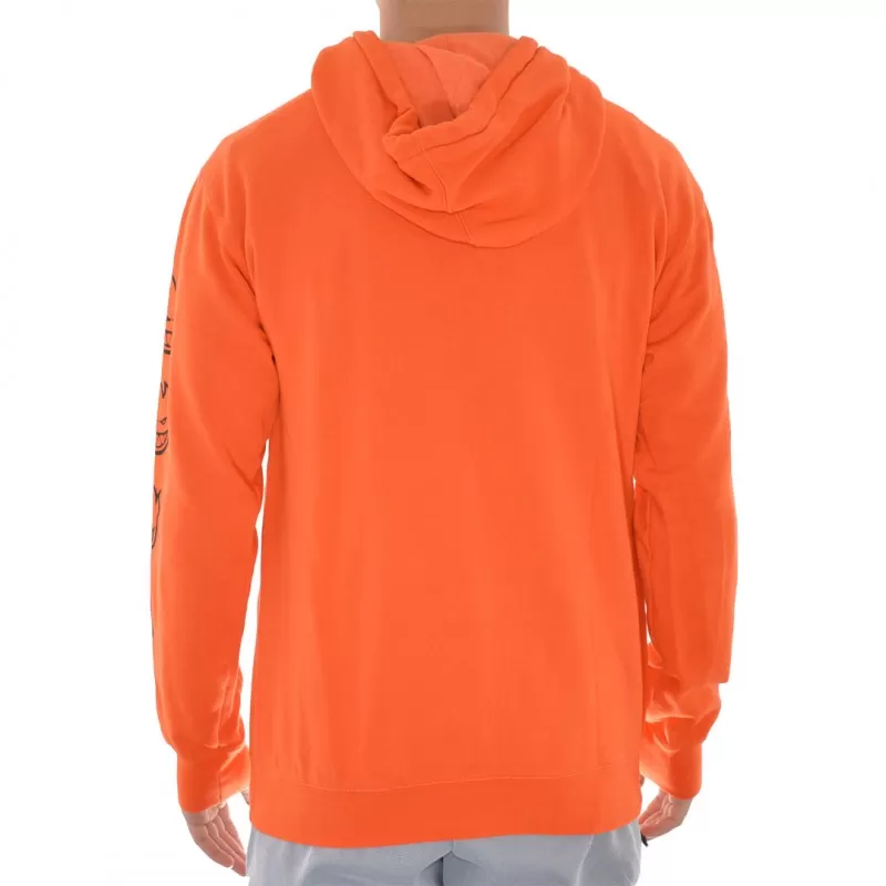 Sweat Hood Spitfire Old E Embroidered - Orange