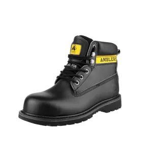 Unisex steel fs9 steel toe cap safety boot / womens boots black Amblers