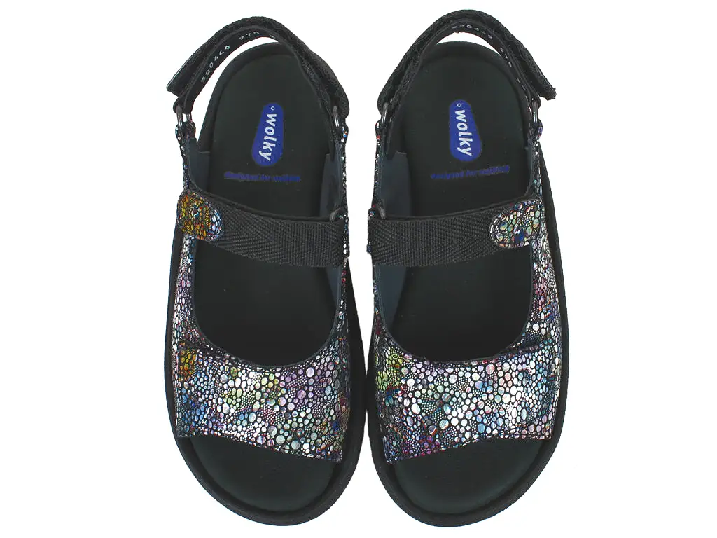 Wolky Sandals Jewel Black Multi