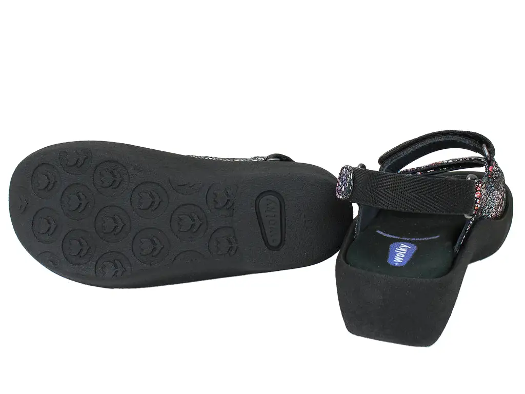 Wolky Sandals Jewel Black Multi