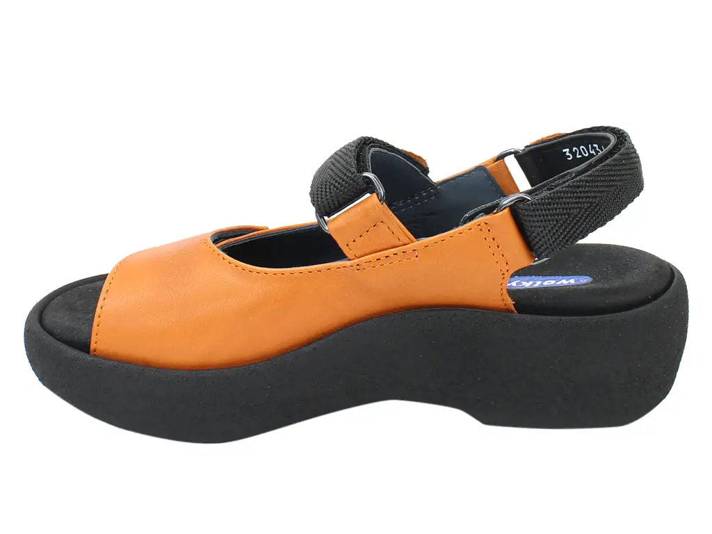 Wolky Sandals Jewel Orange