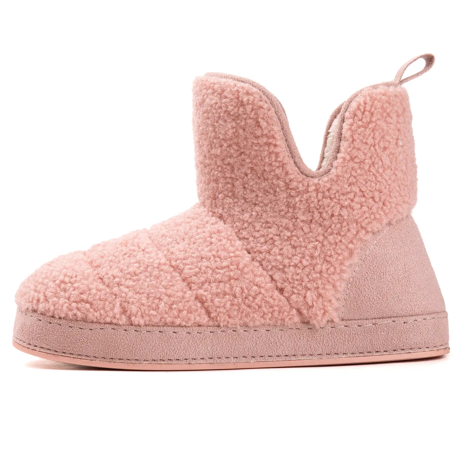 Women's Fuzzy Fleece House Bootie Ladies' Memory Foam Slipper